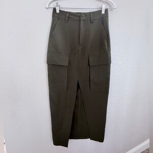 Cider cargo skirt with high split